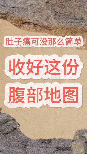 肚子痛可不是小问题，收好这份腹部地图【官方编号：1287979260186624】